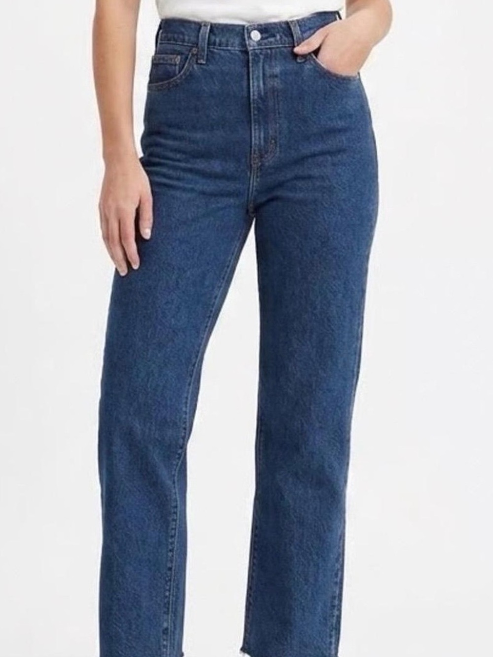 Abercrombie & Fitch The 90s Straight Jeans Ultra High Rise Blue 28 R